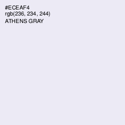 #ECEAF4 - Athens Gray Color Image